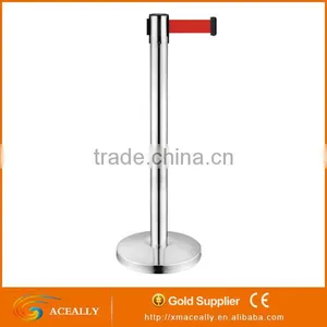 ACEALLY 5 Meters Stainless Steel Wall Mounted Retractable Belt Barriers thumbnail-5
