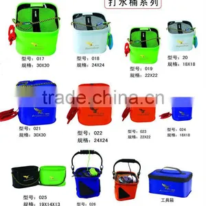 EVA/PVC Fishing Tackle Hot Sale Inclined Back Fish Protection Bag Folding Water Tank thumbnail-1