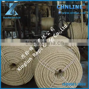 3 Strand Strong Sisal Manila Rope for Oil Field thumbnail-5