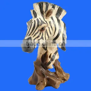Custom Home Decoration Resin Animal Sculpture Zebra Statues thumbnail-1