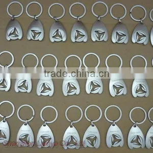 3D Metal Trolley Coin KeyChain thumbnail-1