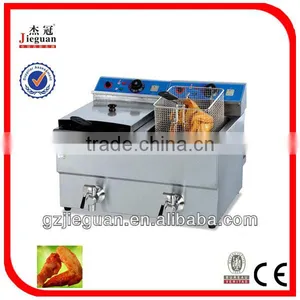 Fryer/Stainless Steel Electric Fryer in Guangzhou(2-Basket)(DF-12L-2) thumbnail-1