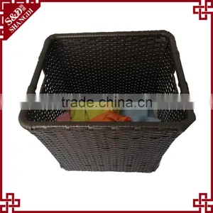 Wholesales Chinese Supplier Customized PE Plastic Wicker Kids Laundry Basket for Dirty Clothes of Baby thumbnail-1
