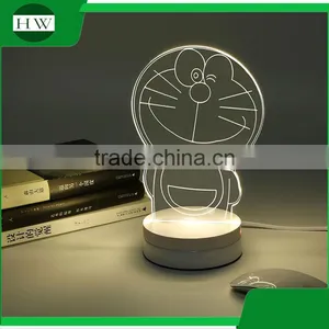 Acrylic Cartoon 3D Charging Charge Study Led Reading Eye Protection Desk Table Latern Lamp Light thumbnail-5