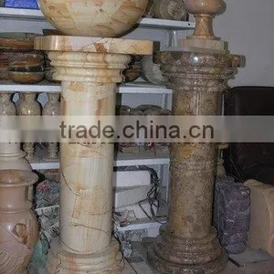 FINE QUALITY TEAKWOOD MARBLE PEDESTALS thumbnail-1