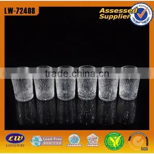 Hot Sale Drinking Glass Cup/carved Glass Cup With Good Quality thumbnail-3