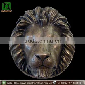 Bronze Lion Head Statue thumbnail-1