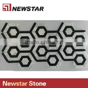 Newstar Cheap Wall Tiles For Bathroom Design Marble Mosaic For Sale thumbnail-4
