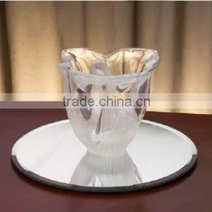 Round Beveled Mirror Plates,center Piece Plate thumbnail-1