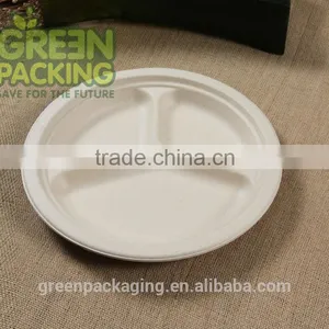 Sugarcane Unbleached Biodegradable Plates Made From Bamboo-Joyce thumbnail-1