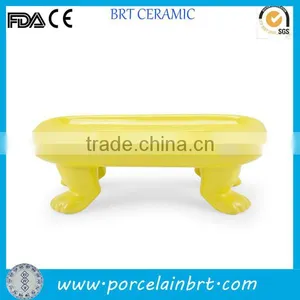 New Product Novelty Footed Ceramic Soap Dish thumbnail-1