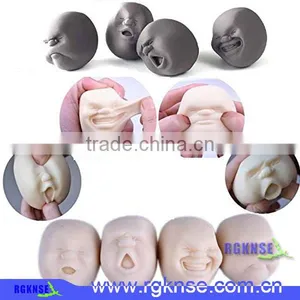 2017 New Design Soft Material Human Face Stress Ball for Release Stress thumbnail-4