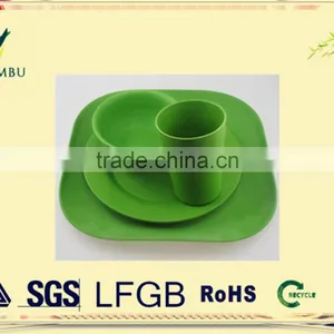 Health Material Quality Assurance Natural Bamboo Fiber Tableware Set thumbnail-1