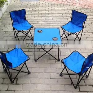 Outdoor Folding Chair and Tables Set thumbnail-2