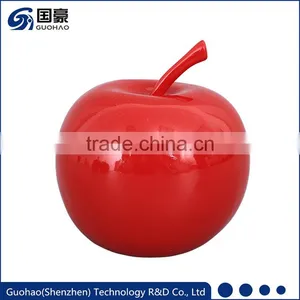 Modern Home Decor Artificial Red Resin Apple Sculpture thumbnail-1