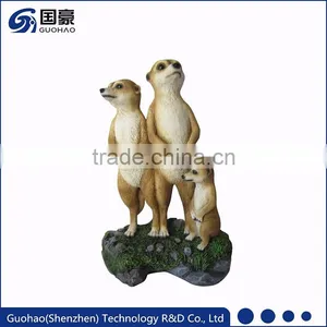 Custom Resin Gifts Animal Figurine Artificial Mongoose Family Model thumbnail-1