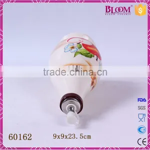 Kitchen Custom Glazed Ceramic Oil and Vinegar Bottle thumbnail-4