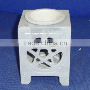 Grey Soapstone Aroma Oil Burners , Aroma Fragrance Oil Diffusers thumbnail-1