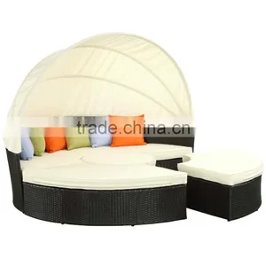 Top Sale Round Rattan Daybed Indoor Daybed thumbnail-2