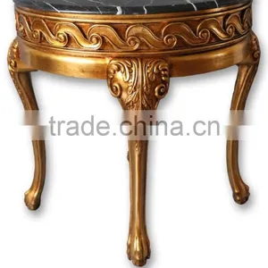 FA-205P-01 Antique Furniture Coffee Table With Marble in Set thumbnail-1