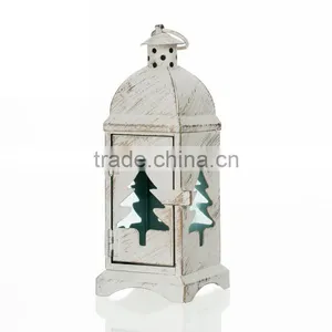European Iron Candlestick Candle Lantern Gold Christmas Tree Christmas Gift Brush White Elk Angel Lover Candle Holders thumbnail-2