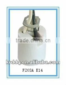 E14 Porcelain Lamp Holder Types F203 thumbnail-1