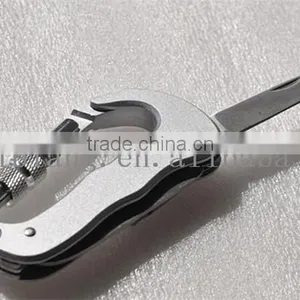 Wholesale Silver Portable Multifunction Stainless Carabiner Bulk thumbnail-3
