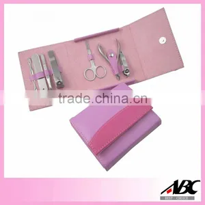Good Quality Pink Pouch Stainless Steel Beauty Manicure Set thumbnail-1
