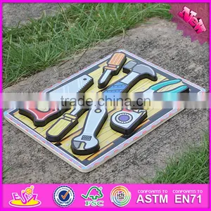 2016 New Design Educational Identify Toy Wooden Shape Puzzles for Toddlers W14D016 thumbnail-2