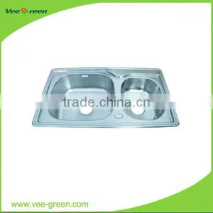 Double Bowl Kitchen Stainless Steel Sinks thumbnail-1
