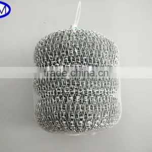4 Pk Metal Mesh Pad Scourer Rust Free Cleaning Stainless Steel Wire Pads Kitchen thumbnail-1