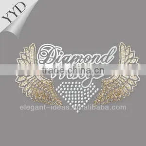 2014 WING Custom Glitter Transfer Decoration Motif With Laser Cutting thumbnail-1