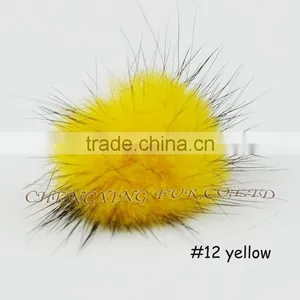 CX-A-27 Genuine Mink Fur Ball Finger Ring thumbnail-4
