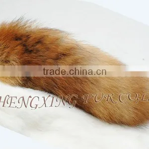CX-R-42 Genuine Fox Fur Tail Key Chain thumbnail-1