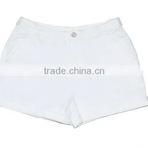 New Hot Fashion Solid White Shorts Women/High Waist Lady Summer Women Shorts thumbnail-3