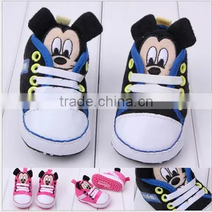Wholesale Baby Boys and Girls Minnie and Mickey Shoes Child Shoe Newborn Baby Walking Shoe thumbnail-1