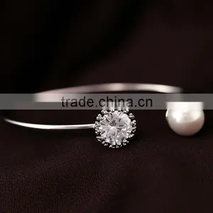 Zm53608a Fashoin Trendy Women Silver Stainless Bracelet Personalized Wrist Bangle Bracelet thumbnail-1