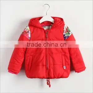 Delta Short Coat of Kids High Quality Winter Coat for Children Red and Orange Coat for Girls thumbnail-3