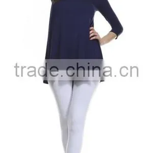 2016 Blouse and Shirt for Ladies Fashion Elbow Sleeve Tunic Blouse With Soft Flowy Drape thumbnail-2