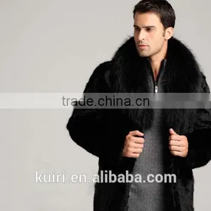2015 Winter Fashion Mens Faux Fur Coat Thick Warm Jackets Full Length Parka Fox Fur Coats Plus Size Man's Overcoat thumbnail-6