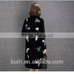 2016 Wool Fur Coat Medium-long Women's Slim Sheep Shearing Overcoat Fur Sheep Skin Coat thumbnail-5