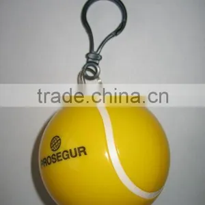 Yellow Plastic Poncho Ball thumbnail-1