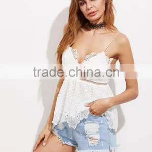 Runwaylover 5469 Europea SEXY STRAP LACE DESIGN SUMMER TOP thumbnail-3
