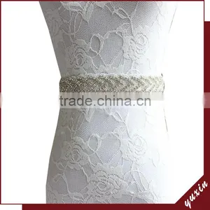 YXBB67 Rhinestone Trim for Wedding Belt With Diamond Sashes Rhinestone Bridal Belts Bead Sash thumbnail-1