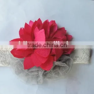 Kids Girl Flower Raglan Hairwear Persnickety Remake Cotton Bowknot Baby Girl Headbands Children Craft Hairband Wholesale 2016 thumbnail-1