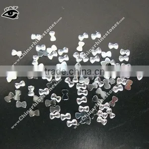 Bowknot Shaped Flat Back Acrylic Rhinestone Beads for Nail Art Decoration thumbnail-1