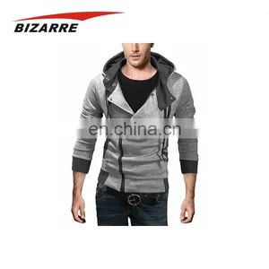 New Arrival Breathable Fashion Hoodies With Zippers Men thumbnail-4