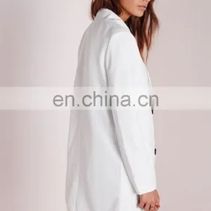 2016 Latest White Long Sleeve Fashion Ladies Blazer Designs thumbnail-5