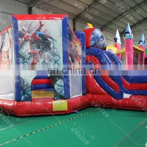 Spider Man Inflatable Jumping Combo, High Quality Bouncers Winsun Inflatables thumbnail-2