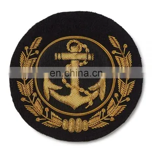 Bullion Wire Anchor And Wreath Blazer Badge thumbnail-1